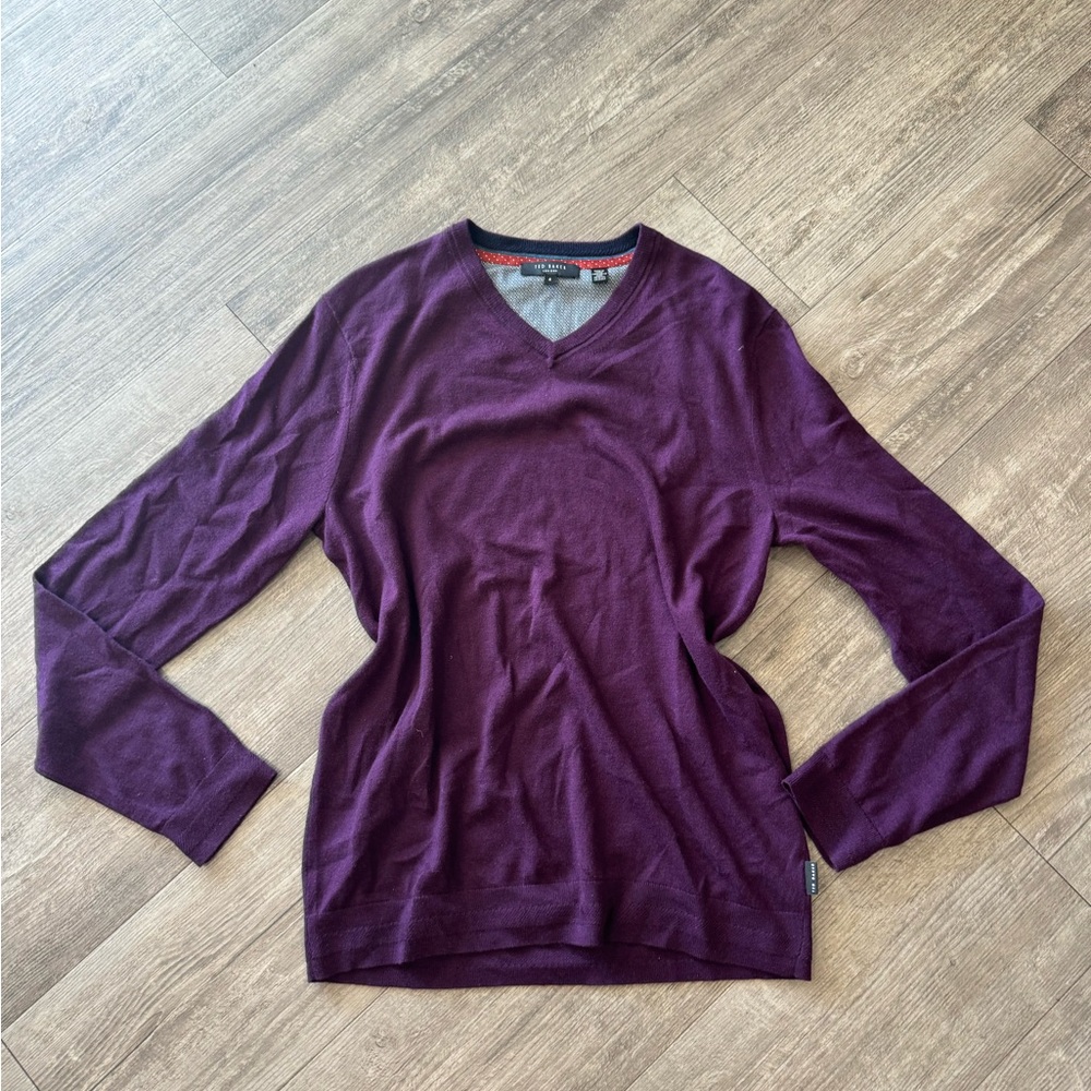 TED BAKER purple crew sweater 🌷